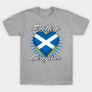 Scottish Caregiver (white font) T-Shirt